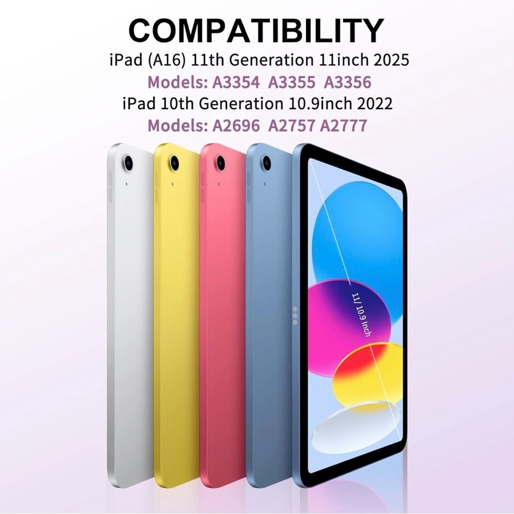 Keyboard Case for iPad (A16) 11th Generation 11 Inch 2025, iPad 10th Generation - Picture 4 of 14